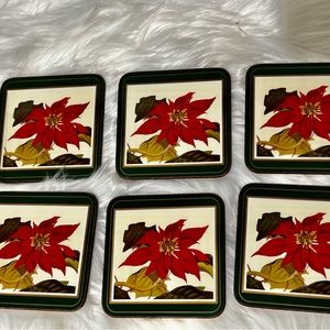 New Pimpernel poinsettia coaster